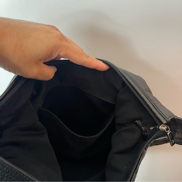 Vintage Carolee Genuine Black Leather Bag - Picture 8 of 16